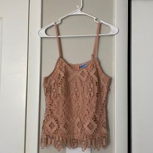 Cami top lace pink Size M